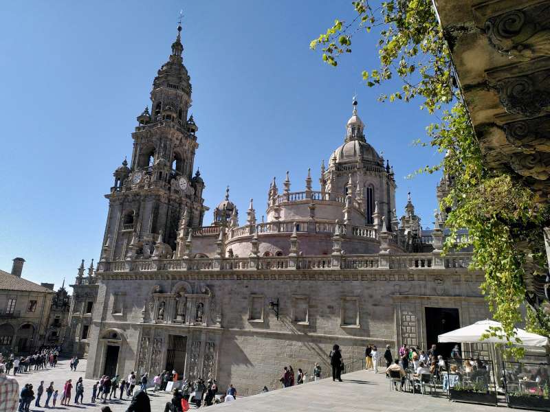 holy door on santiago de compostela cathedral during a holy year