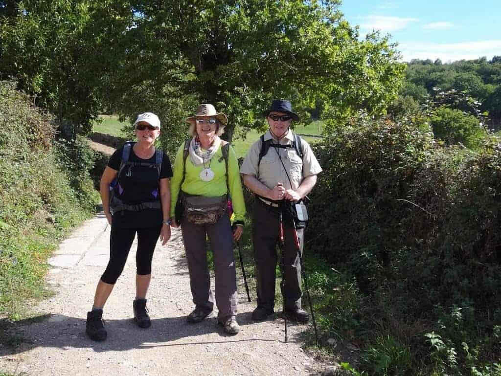 a group of pilgrims on the Camino