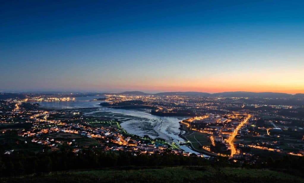 Camino Ingles - Ferrol at sun set