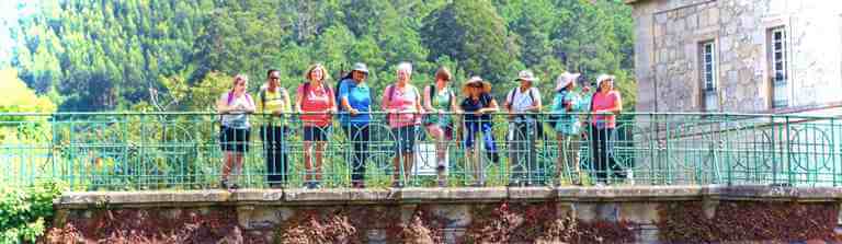 guided tour camino portugues with different height