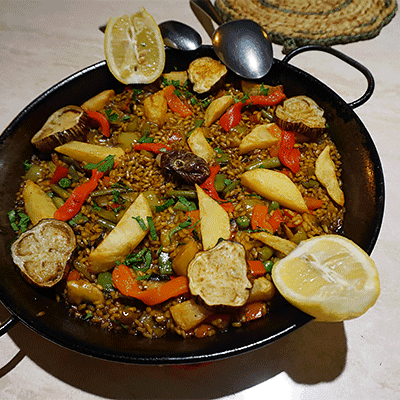 paella de vegetales