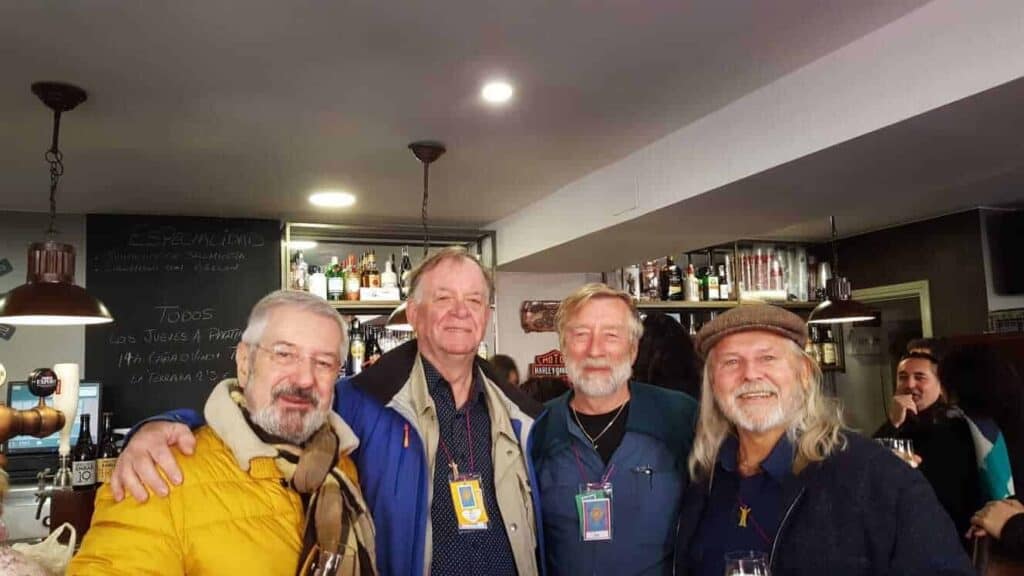 Tom with fellow coordinators of the Hospitalero Training.