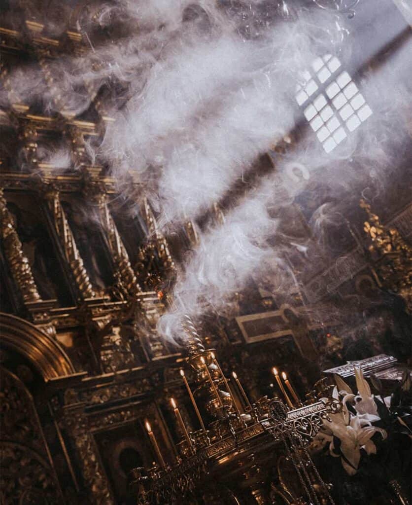 Smoke in a Church.