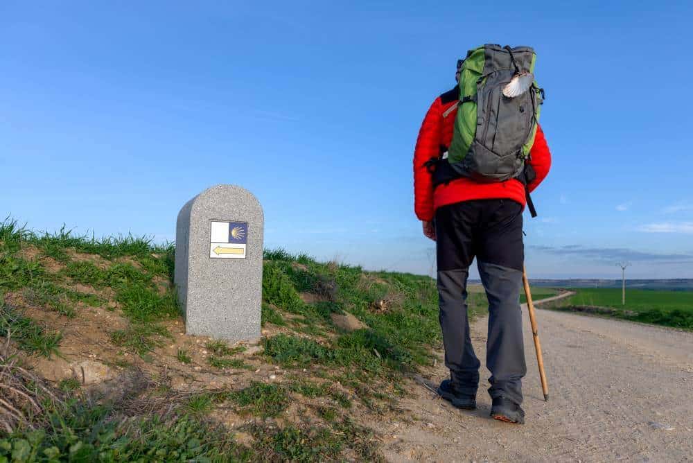 Following the Camino markers