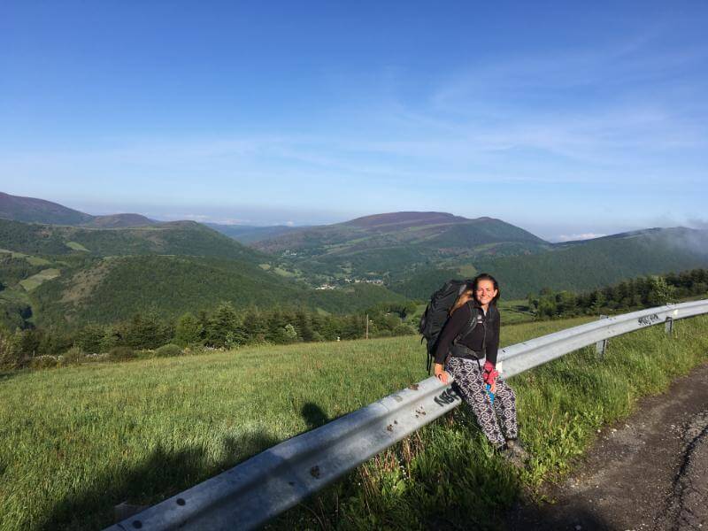 Leona Françoise Caanen, author of On My Way: 800 Kilometers to Destination Self, a young woman solo on the Camino de Santiago