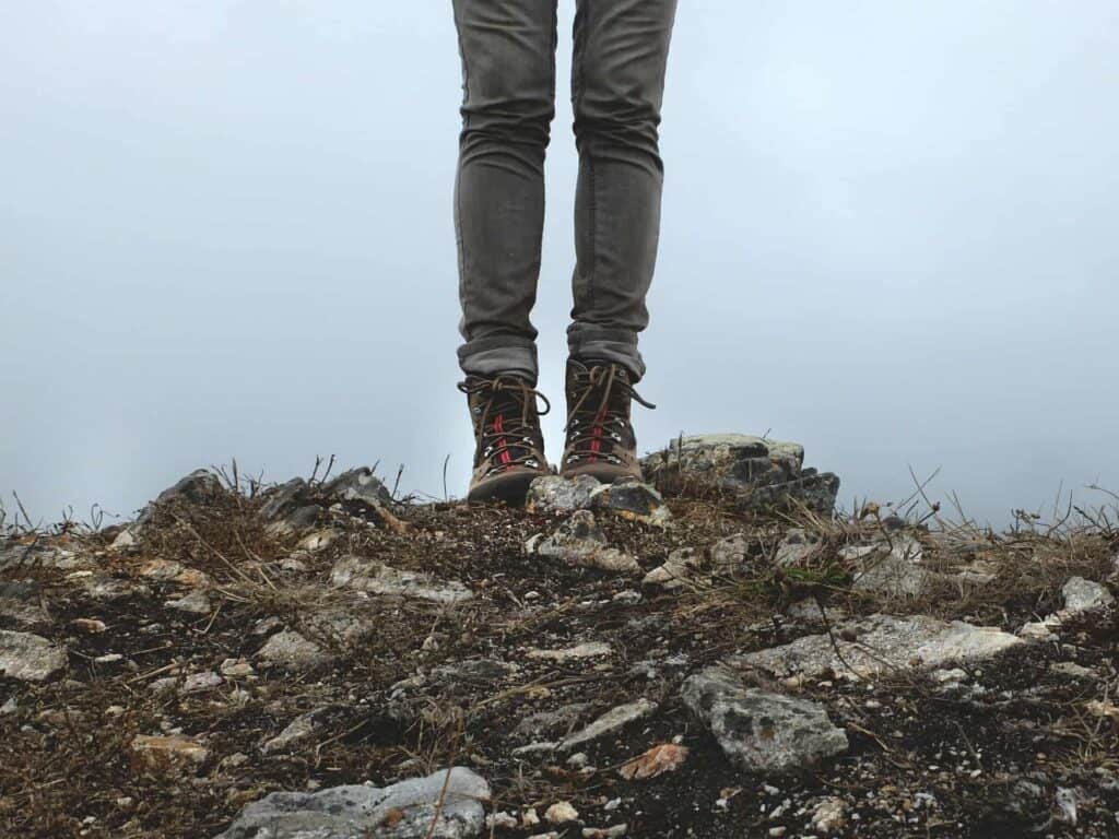 a picture of hiking boots