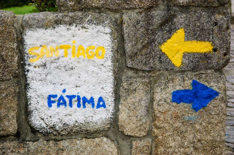 signposts are frequent and well marked as you walk the Camino Portuguese