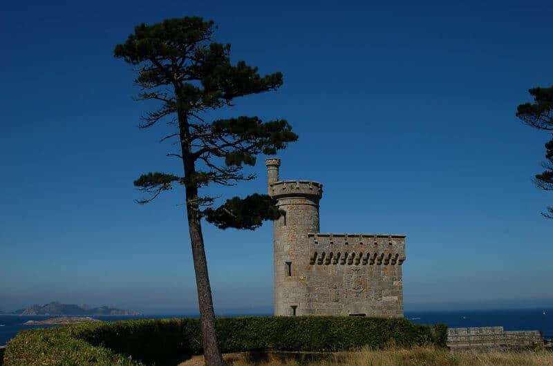 Baiona Galicia Castle Coast Tree Camino Portuguese Coastal