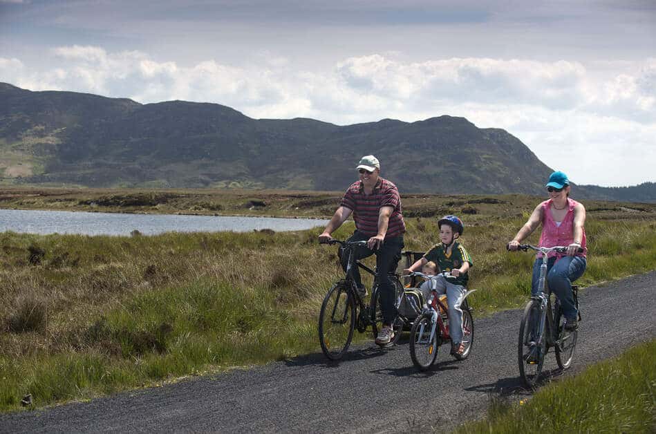 Family Cycling The Great Western Greenway Mayo Ireland