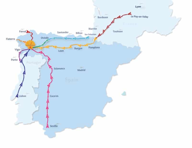 camino routes walked in 2021