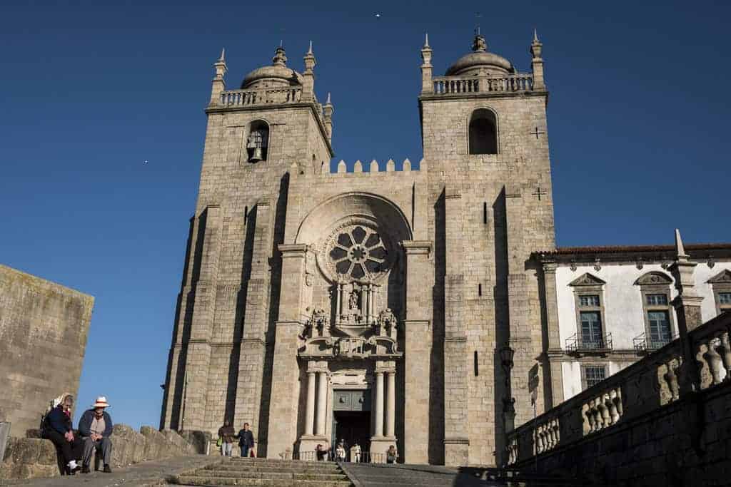 Camino Portuguese find the start Porto Cathedral