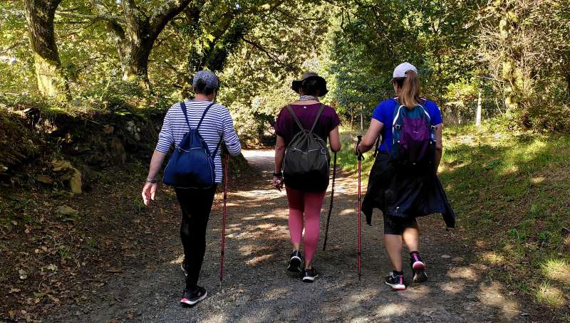 pilgrims speaking Spanish on the Camino