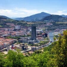 Bilbao and the river Nervión Camino del Norte