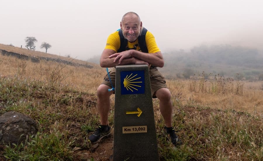 Pilgrim and milestone