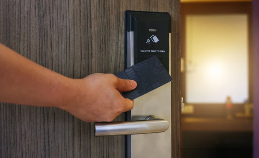 hotel door